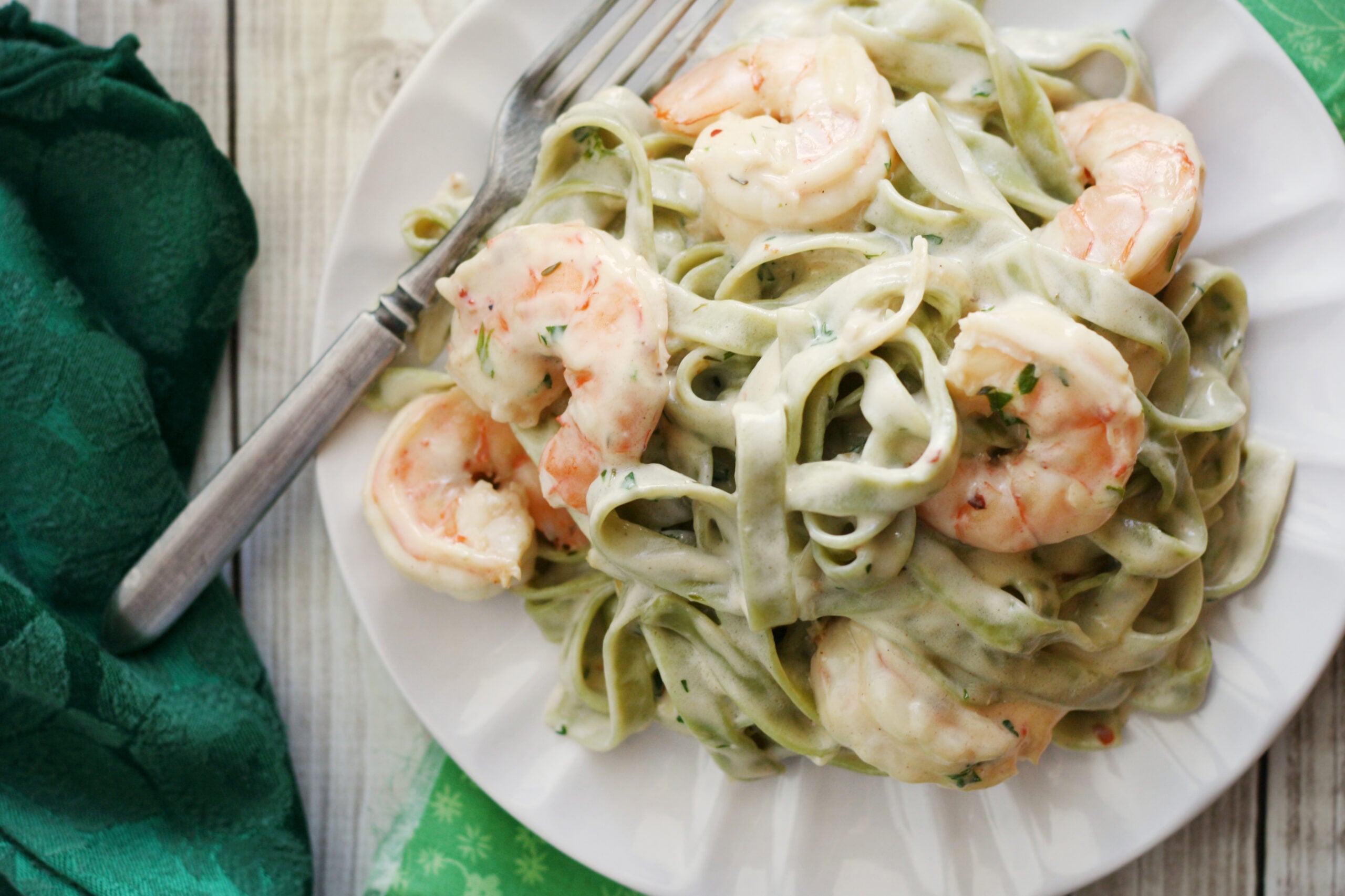 Creamy Coconut Shrimp Pasta