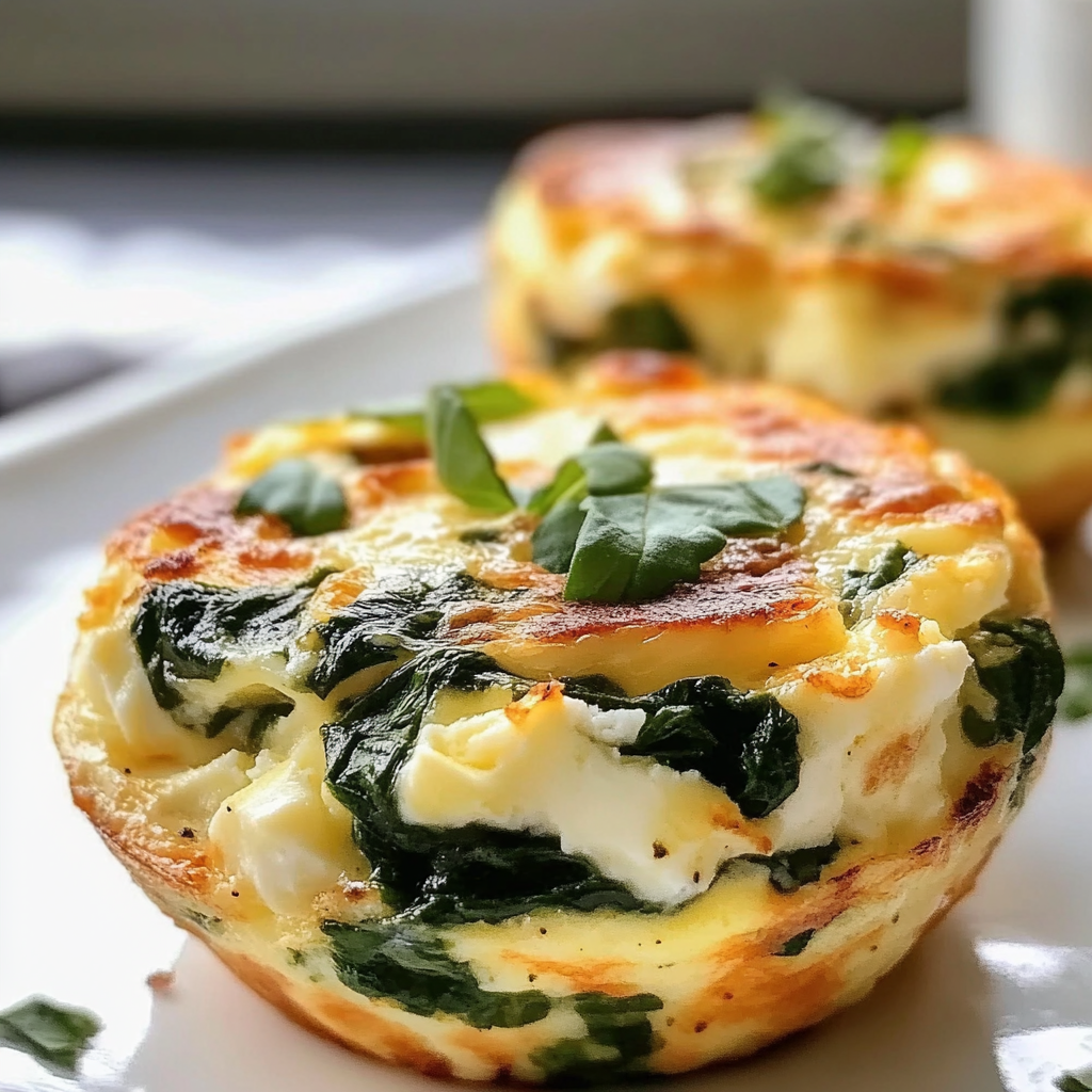 Savory Egg Cups with Spinach and Feta