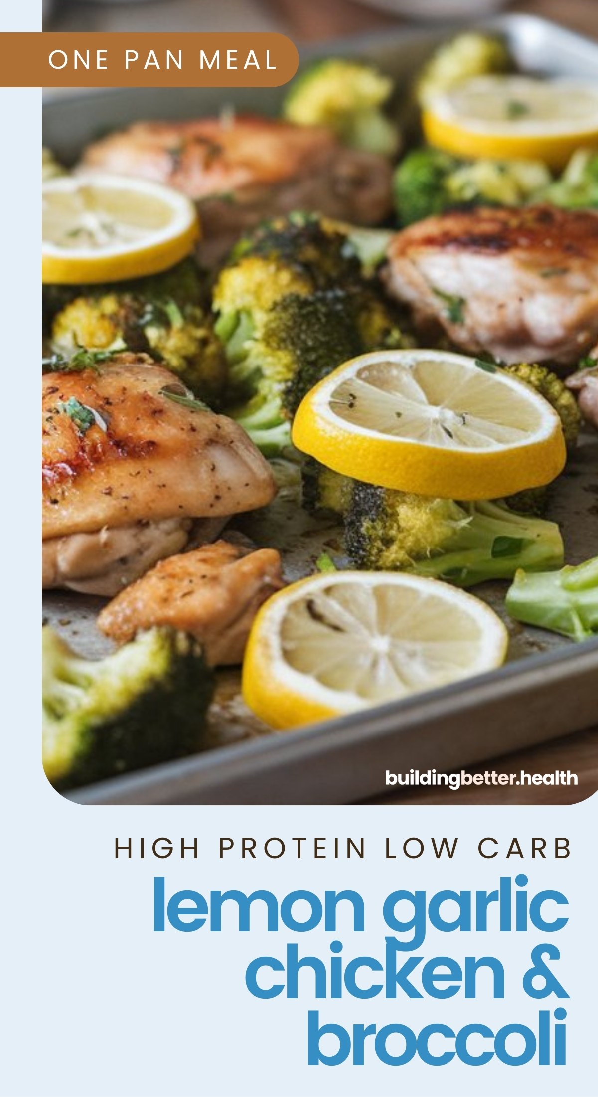 Sheet Pan Lemon-Garlic Chicken with Roasted Potatoes and Broccoli