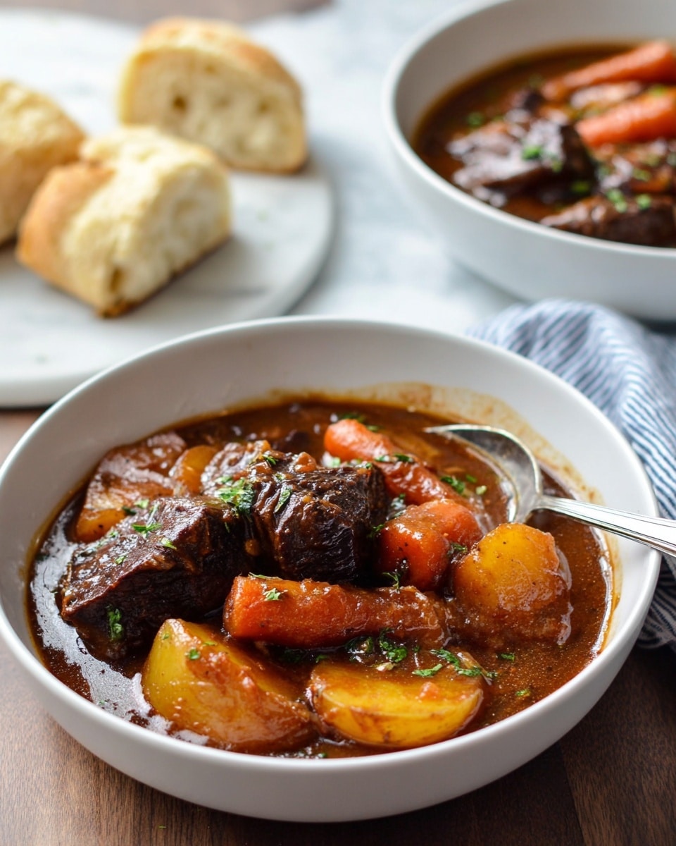 Slow-Braised Beef Stew with Carrots and Potatoes