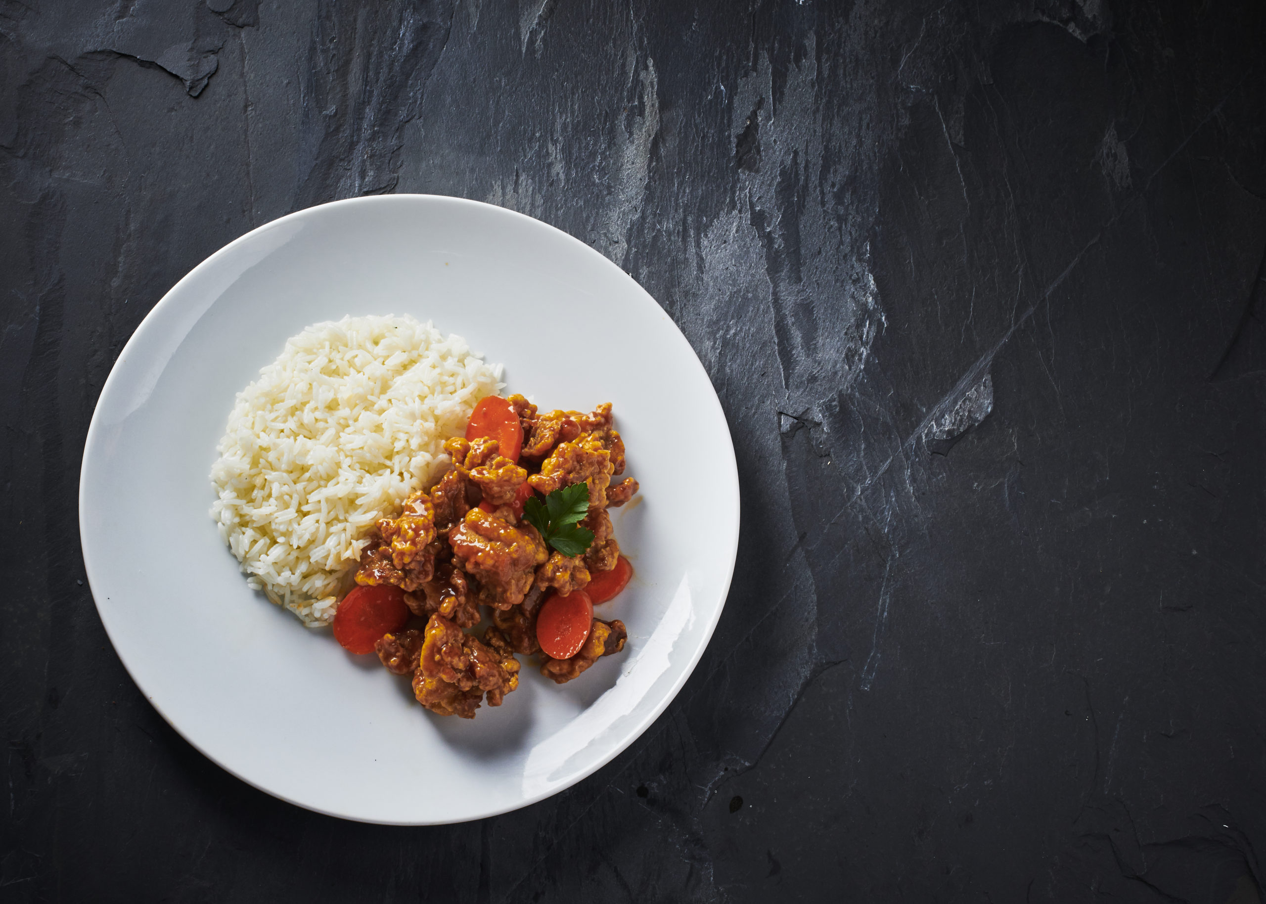 Achiote-Glazed Chicken with Orange-Infused Rice