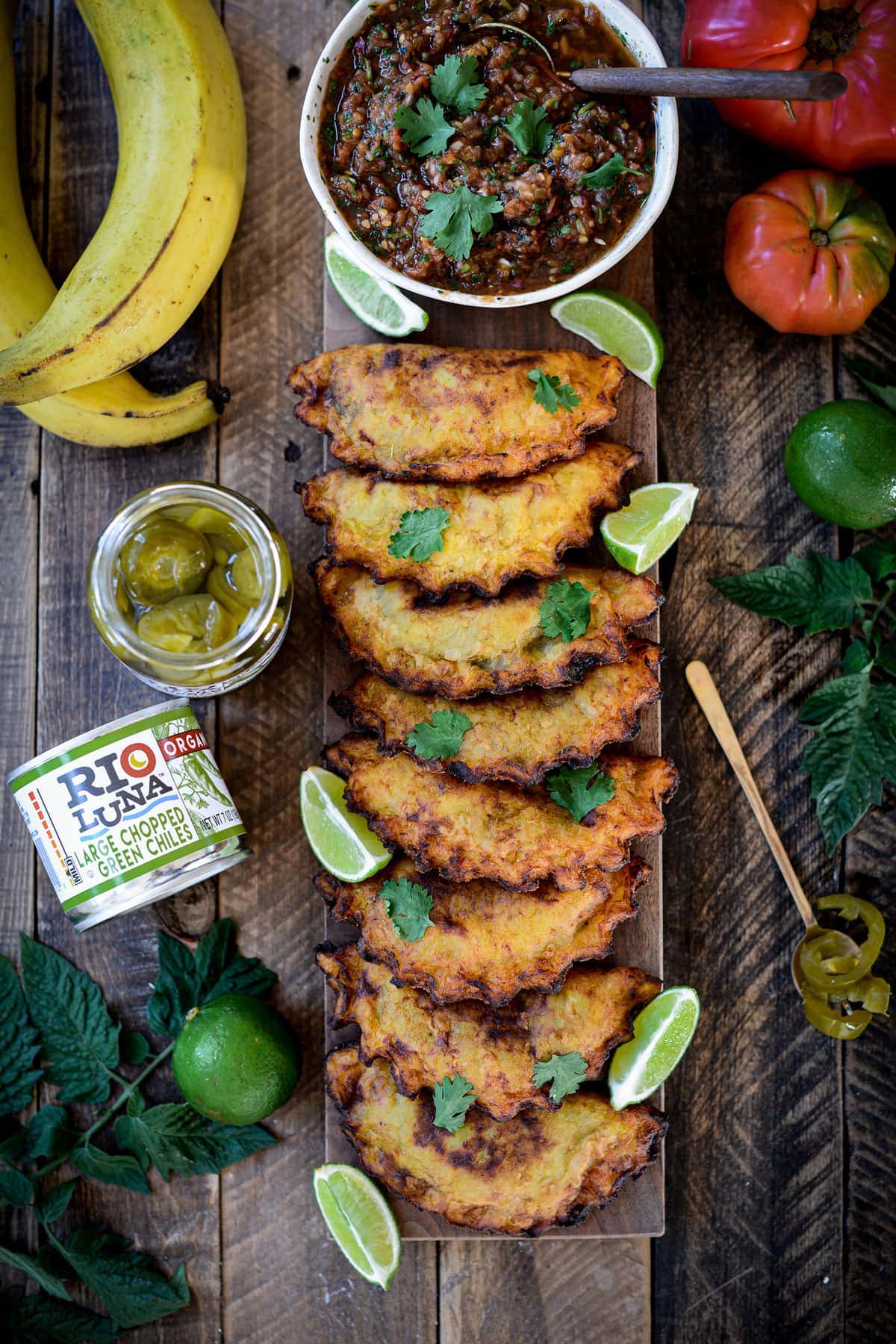 Caramelized Plantain and Black Bean Empanadas