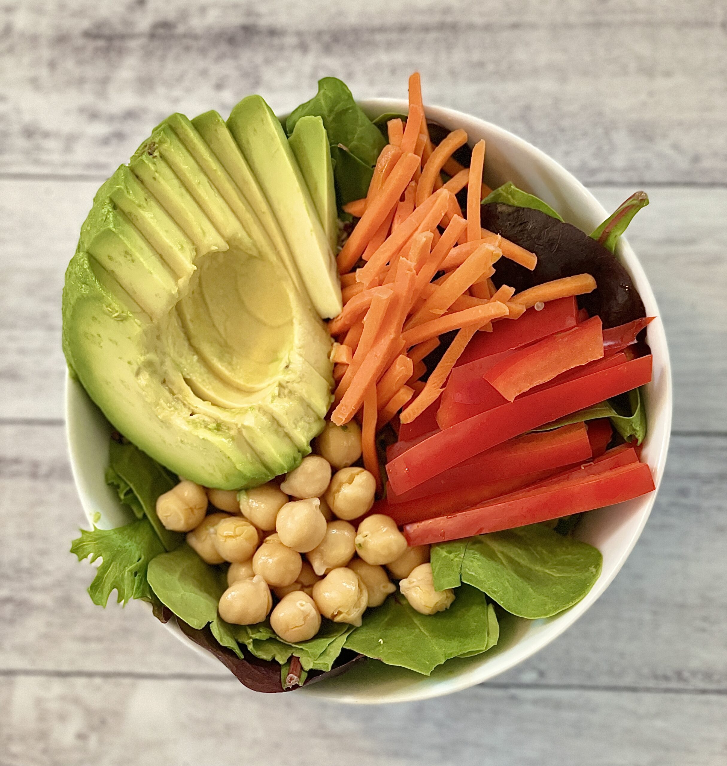 Chickpea and Avocado Grain Bowl with Lime Vinaigrette