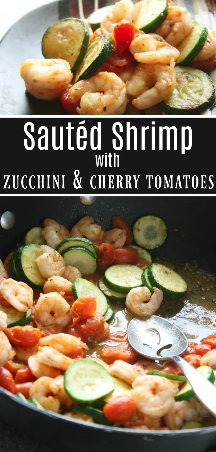 Pan-Seared Shrimp with Zucchini and Cherry Tomatoes