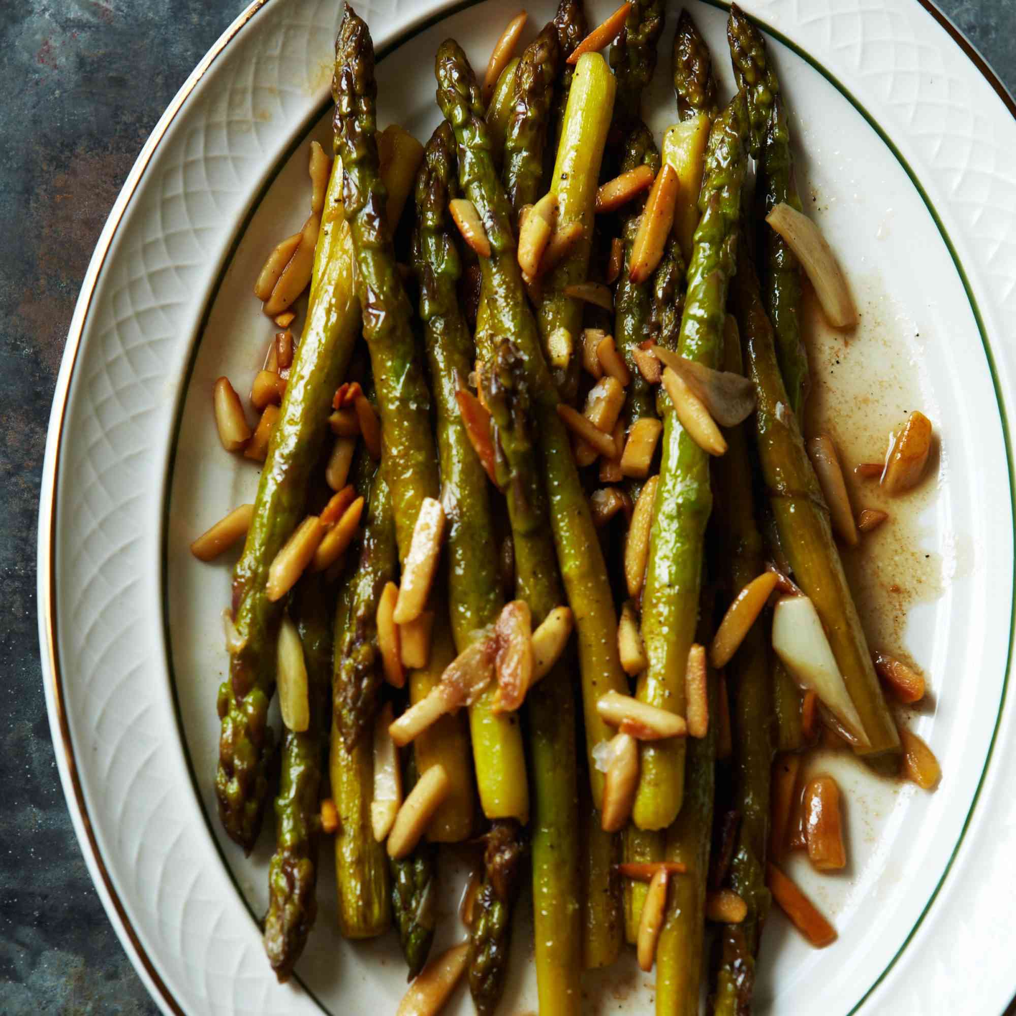 Sautéed Asparagus with Lemon Zest and Toasted Almonds