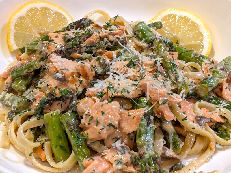 Lemon-Dill Fettuccine with Asparagus