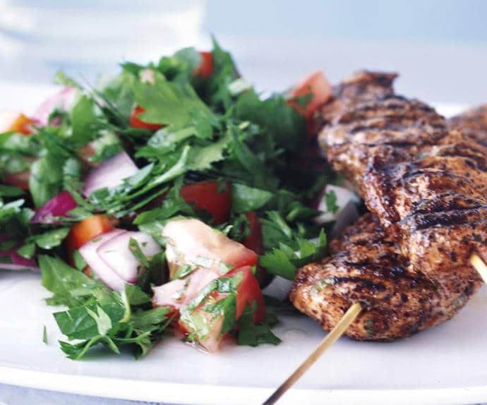 Sumac-Spiced Grilled Chicken with Herb Salad