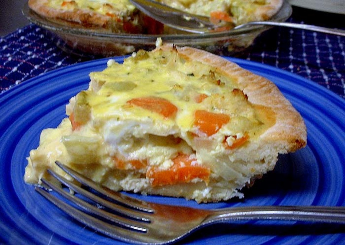 Herb-Crusted Chicken Quiche