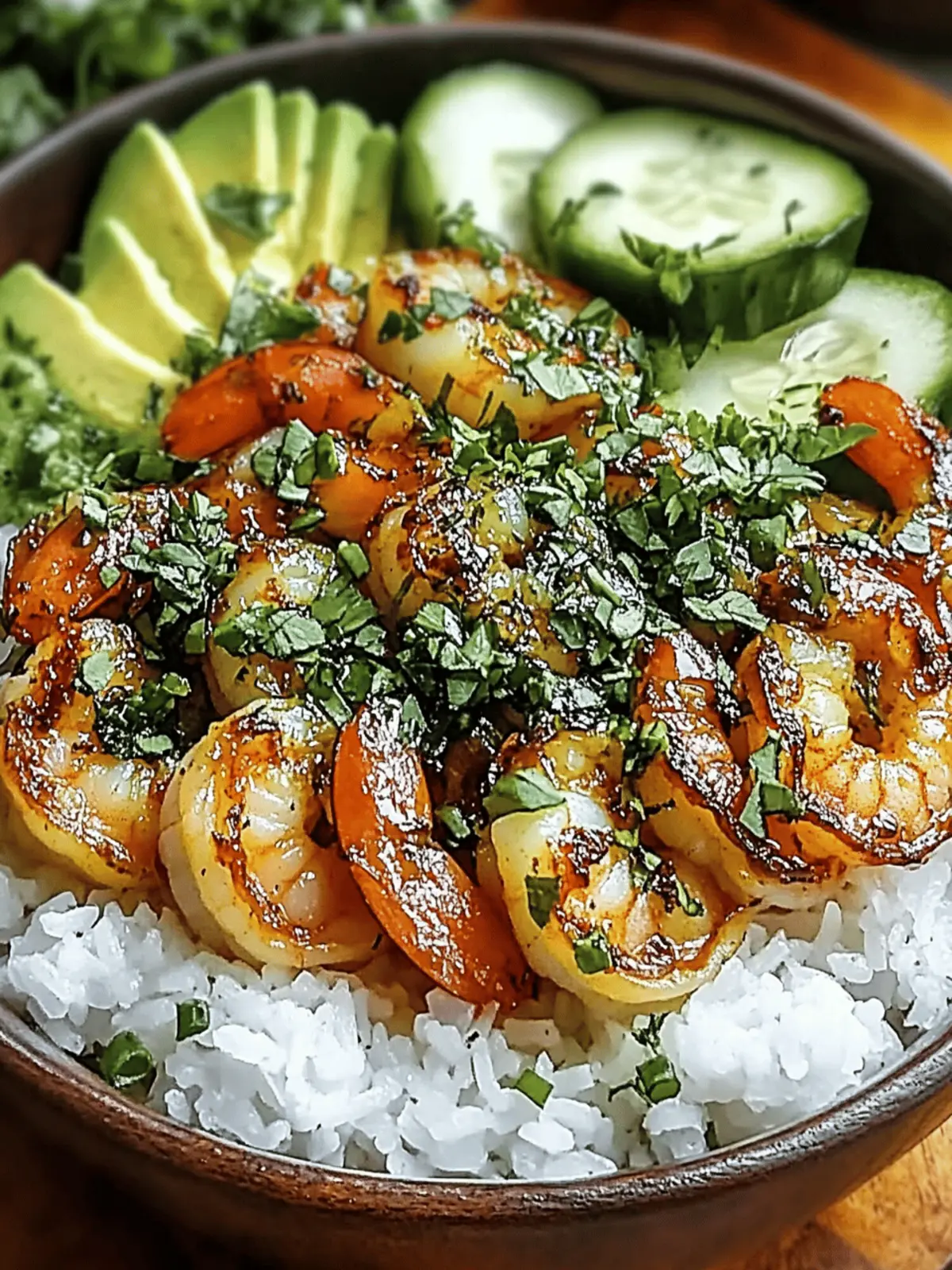 Sofrito-Style Shrimp with Coconut Rice