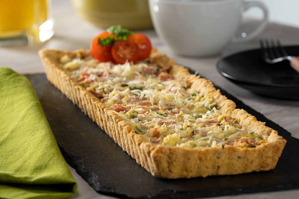 Snowy Spinach and Ricotta Tart