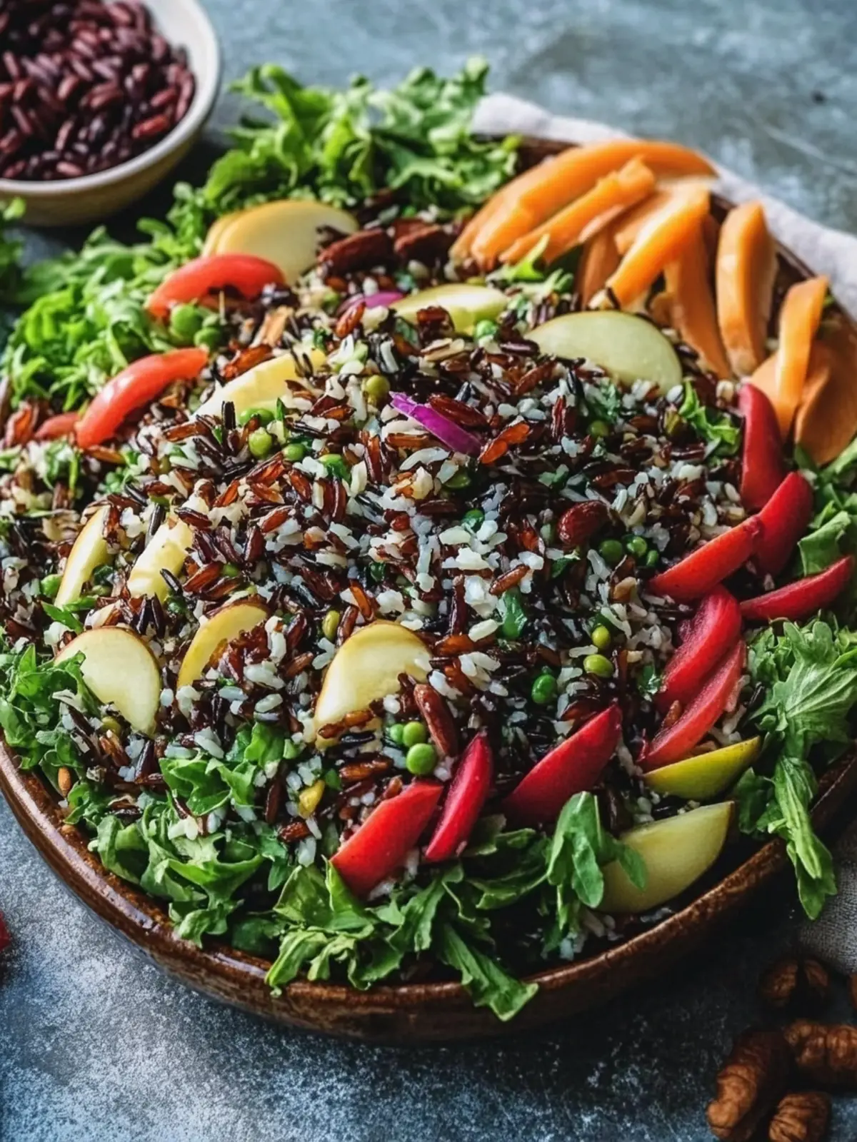 Wild Rice and Ramp Salad with Maple-Dijon Vinaigrette