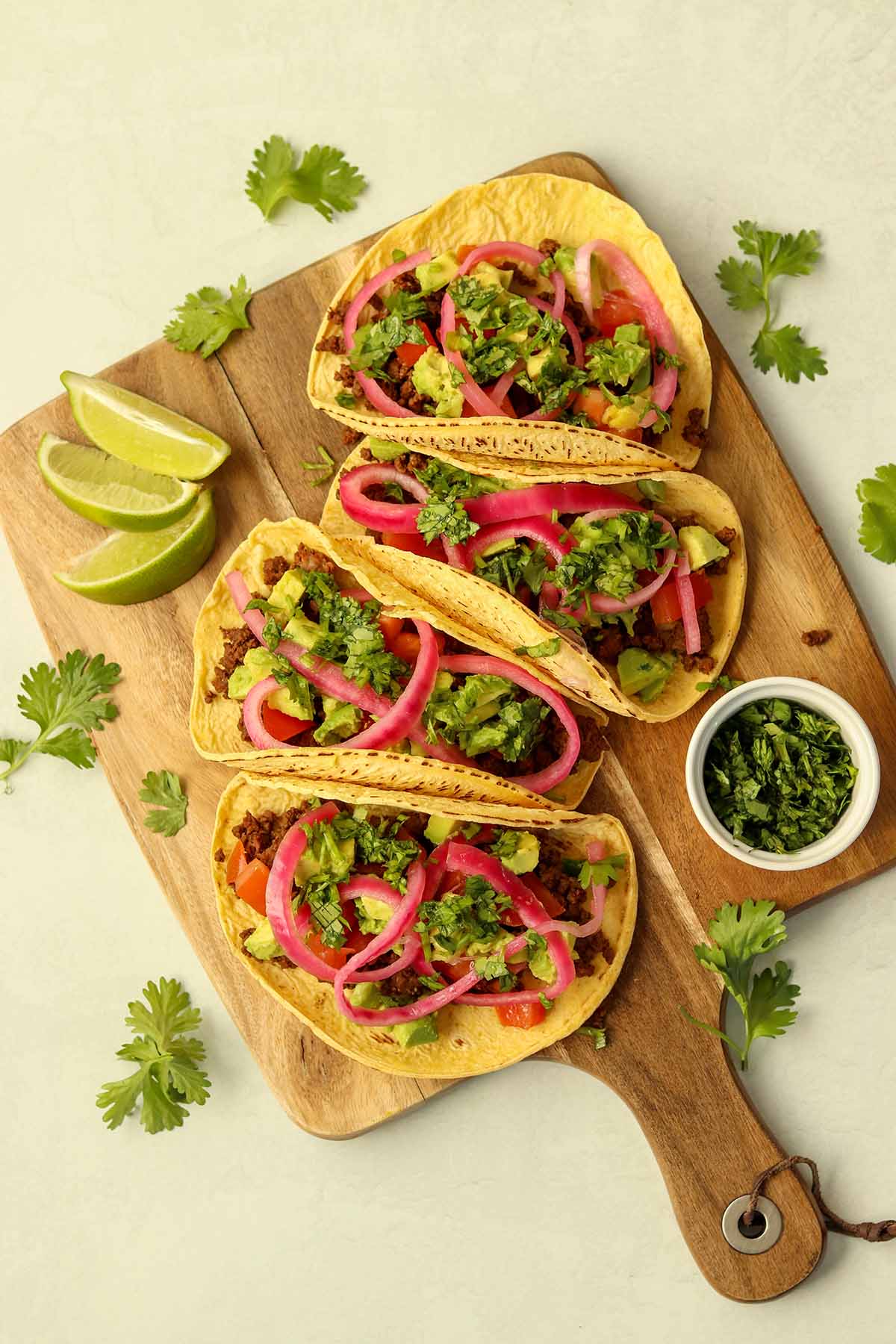 Bison and Corn Tacos with Smoked Tomato Salsa