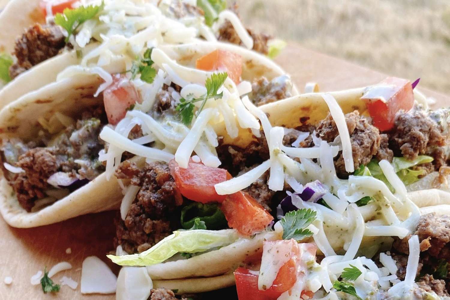 Bison and Corn Tacos with Smoked Tomato Salsa
