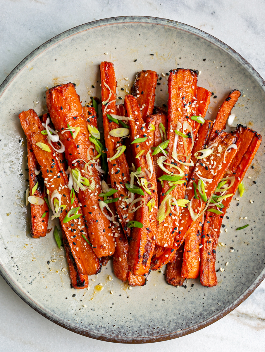 Miso-Glazed Carrots with Sesame and Green Onions