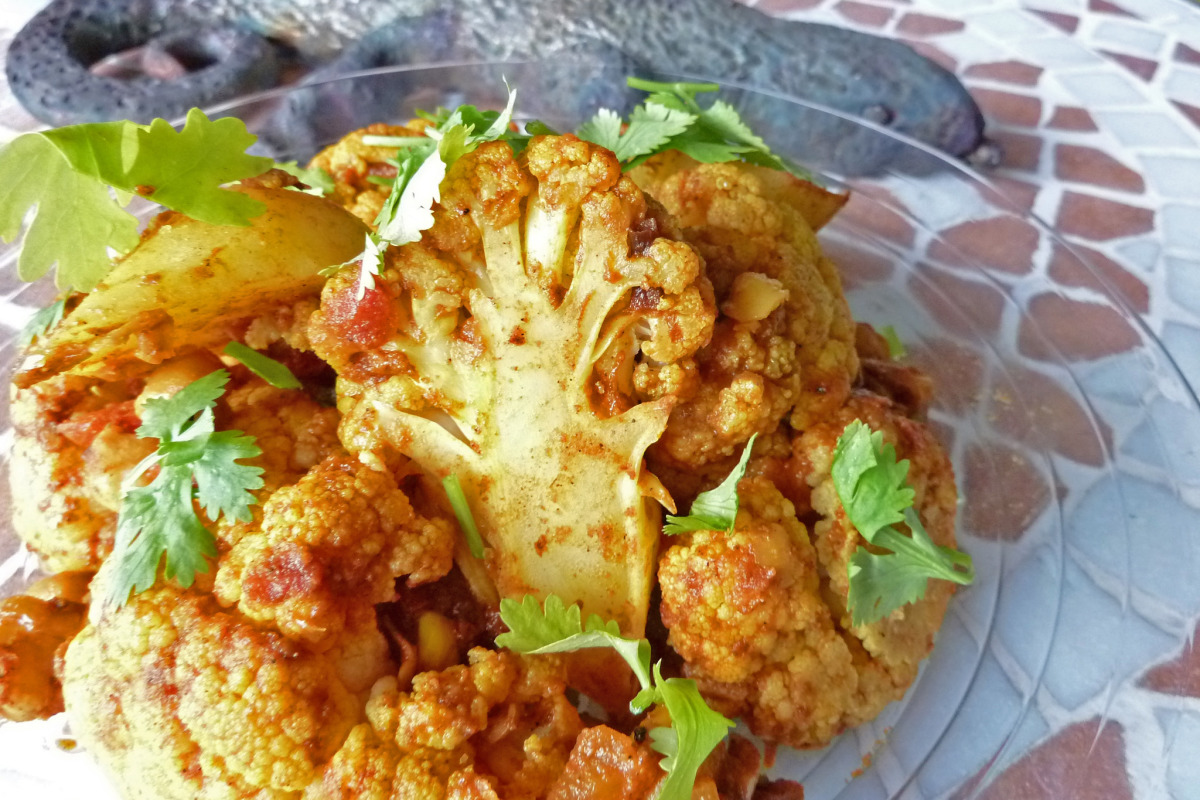 Cumin-Spiced Potato and Cauliflower Curry