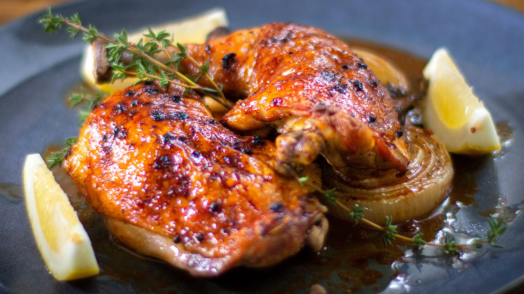 Herb-Roasted Chicken with Thyme and Lemon