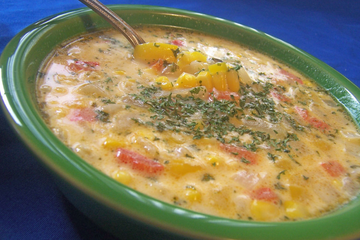 Golden Corn and Carrot Soup