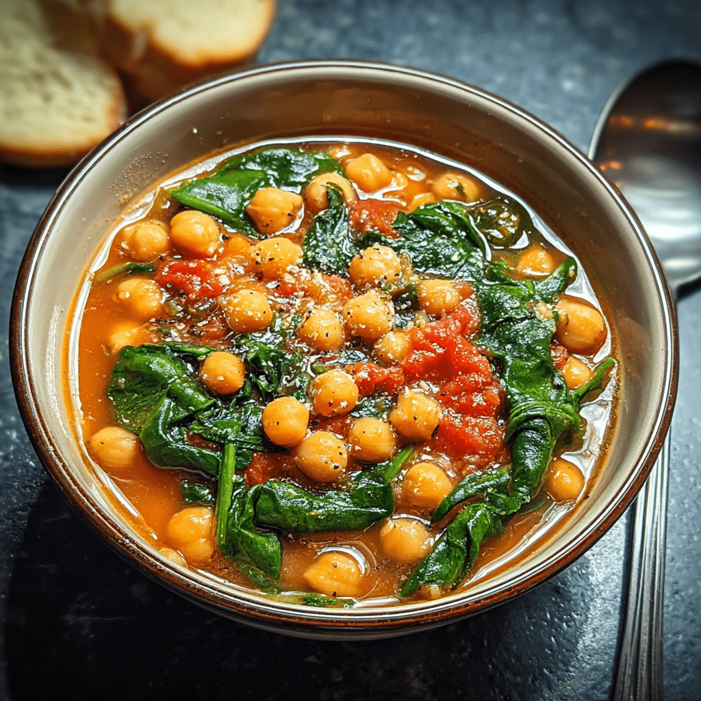 One-Pot Chickpea and Spinach Stew
