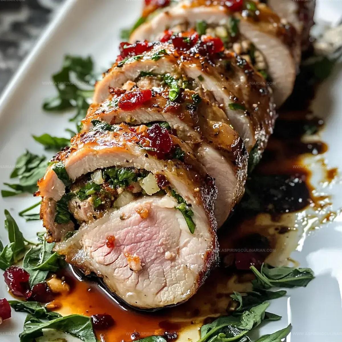 Prairie Corn and Black Bean Stuffed Pork Tenderloin