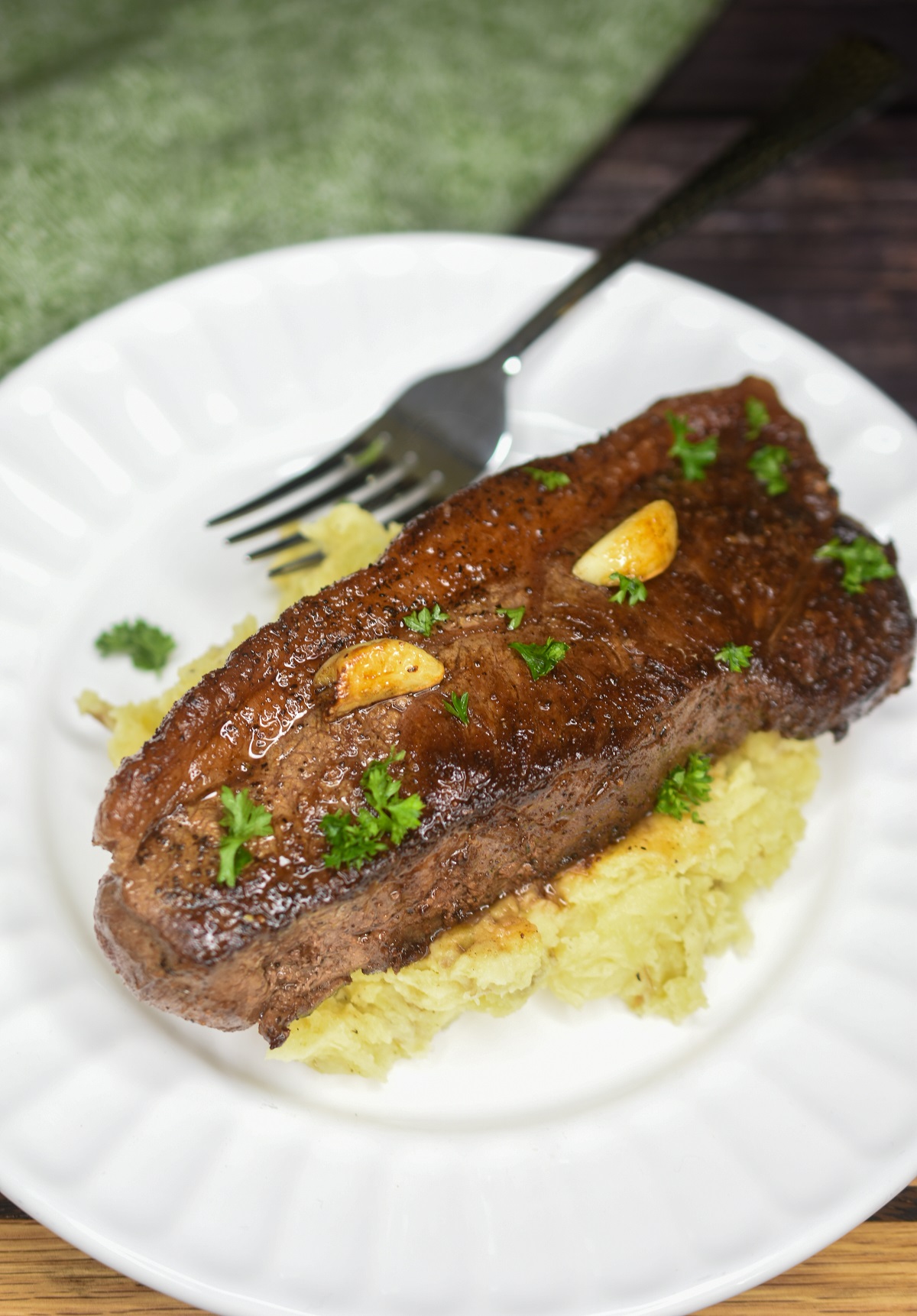 Bison Ribeye Steak with Wildflower Honey Glaze