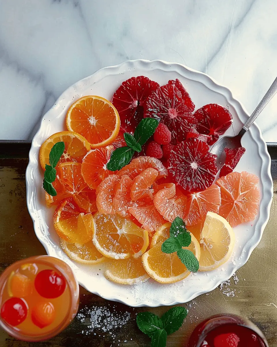 Mixed Berry and Citrus Fruit Salad