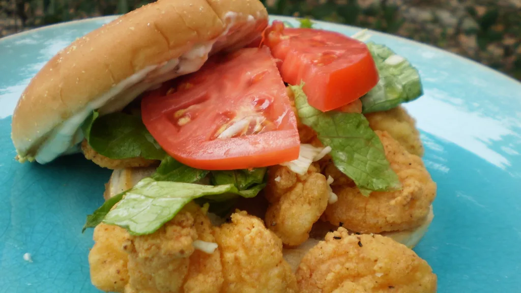 Shrimp Po' Boy Sandwich