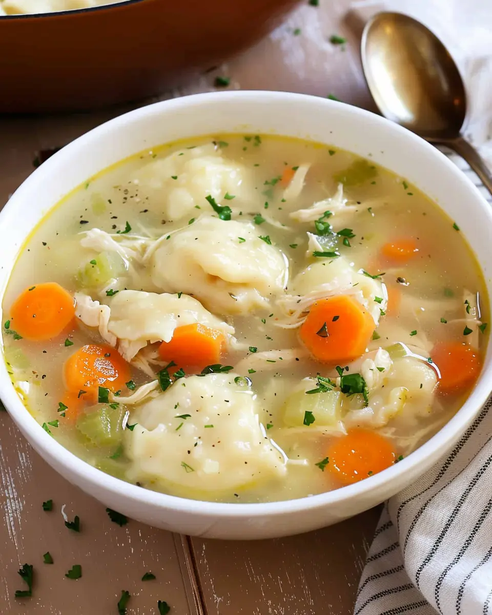 Courage's Comfort Chicken Dumpling Soup
