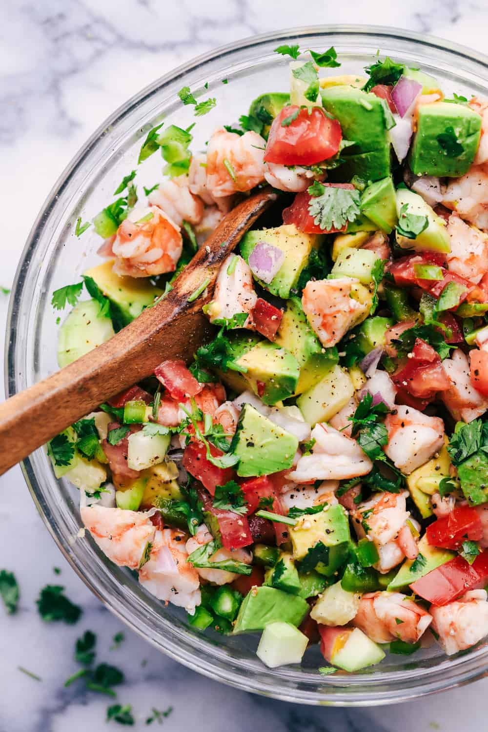Lime-Cured Shrimp and Avocado Ceviche