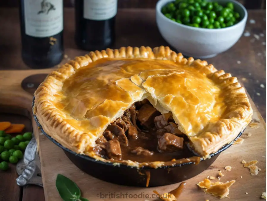 Slow-Baked Beef and Ale Pie with Shortcrust Pastry