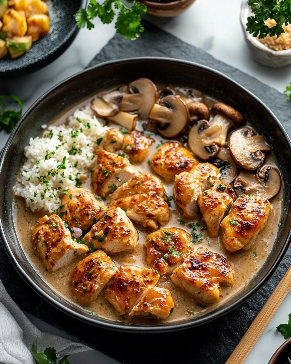 Pan-Seared Chicken with Mushroom Sauce