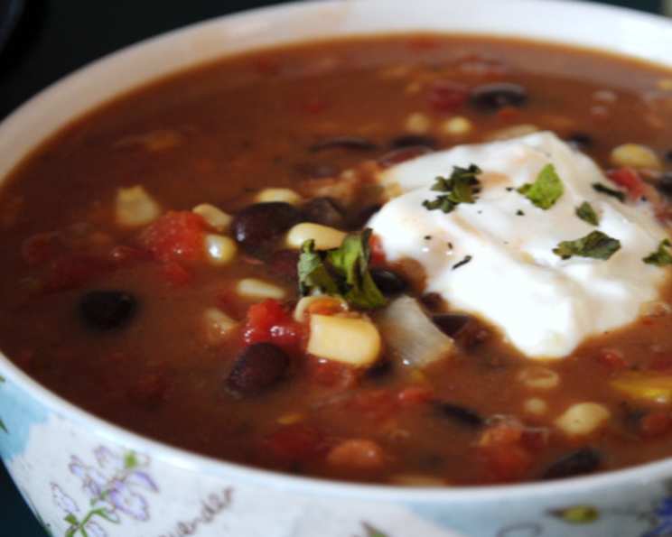 One-Pot Corn and Black Bean Chowder with Lime