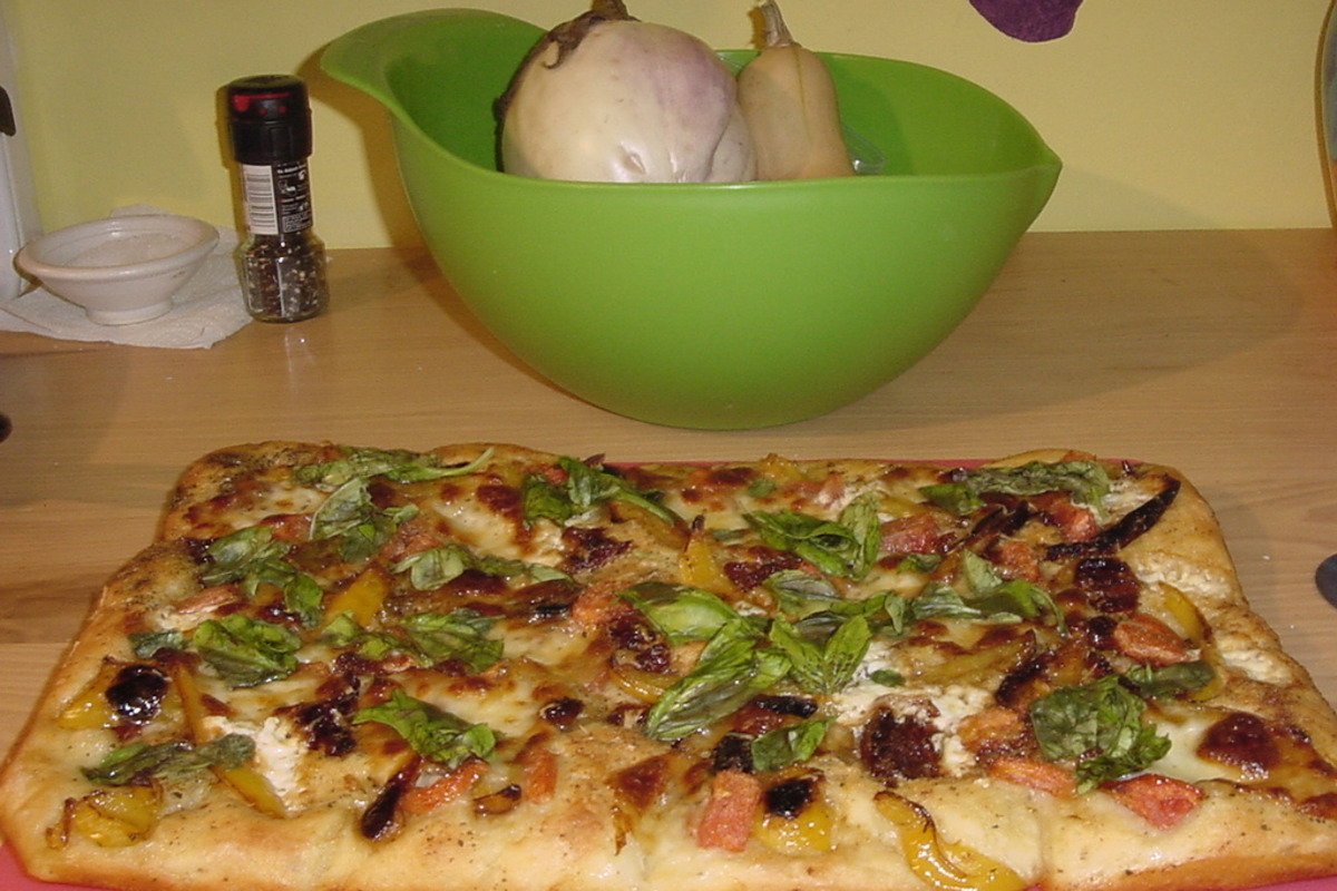 Sun-Dried Tomato and Basil Focaccia Bread