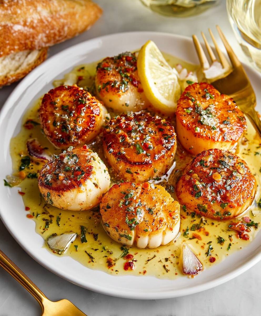 Pan-Seared Scallops with Lemon and Fresh Thyme