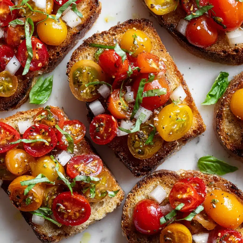 Herbed Tomato Bruschetta with Toasted Baguette