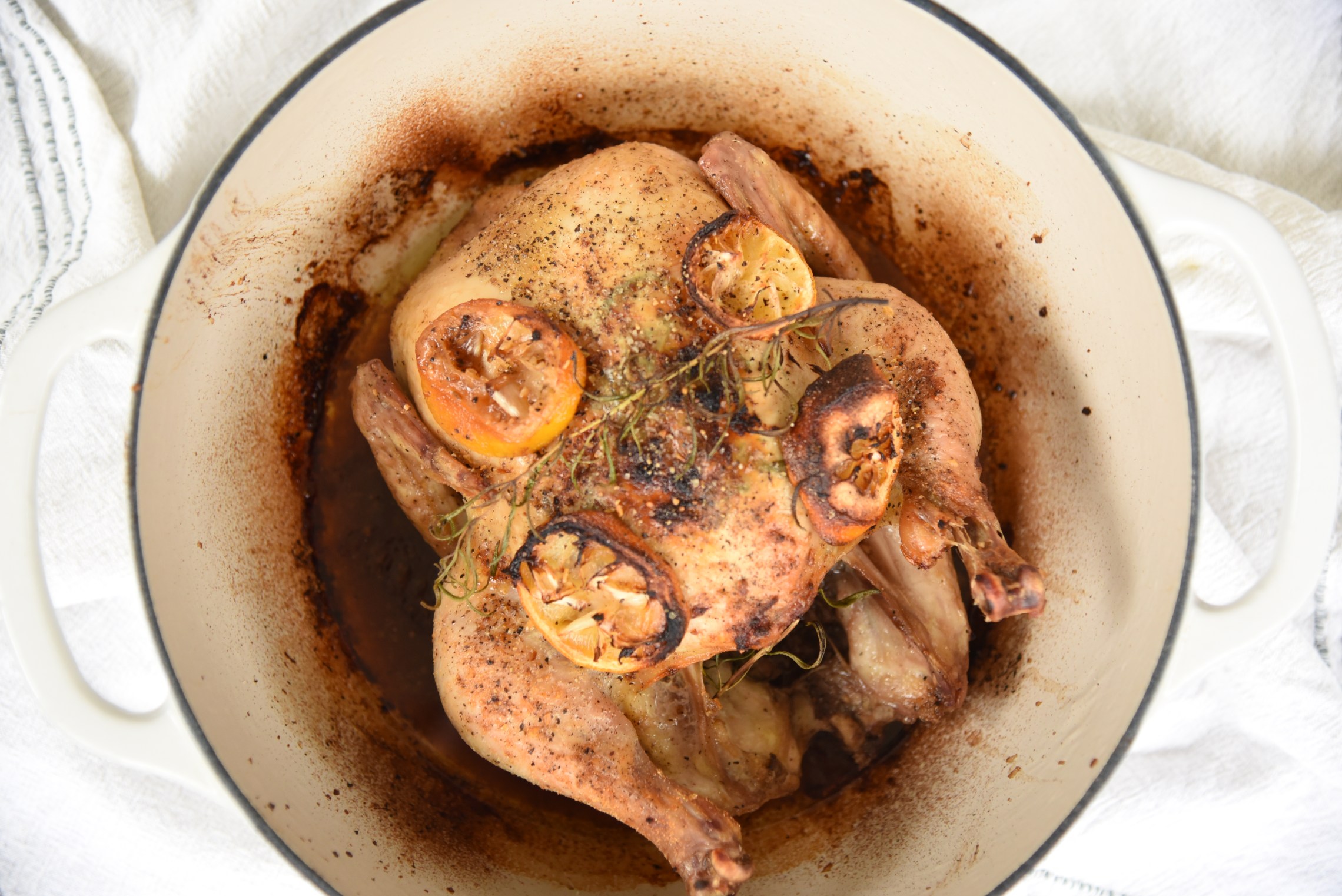 Lemon-Rosemary Roasted Chicken with Root Vegetables