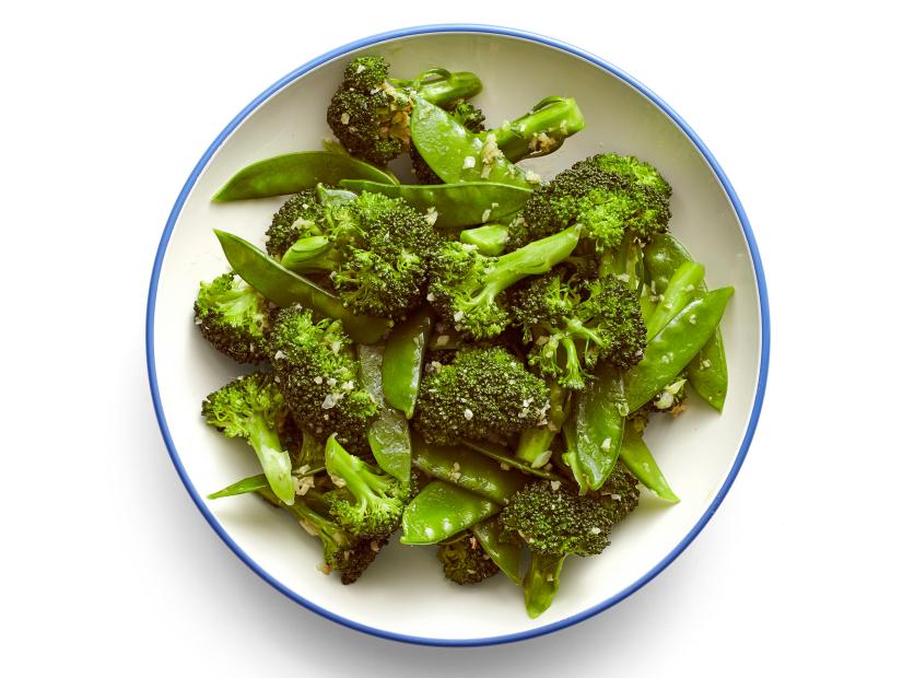 Stir-Fried Broccoli and Snap Peas with Ginger