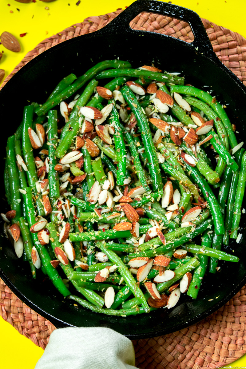 Sautéed Green Beans with Herbs and Toasted Almonds