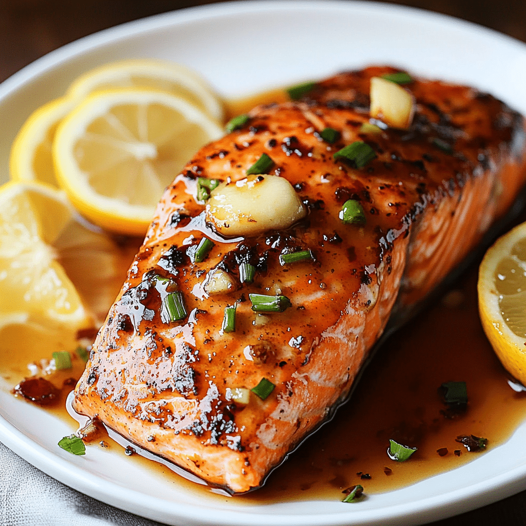 Soy-Glazed Salmon with Lemon Peel and Thyme