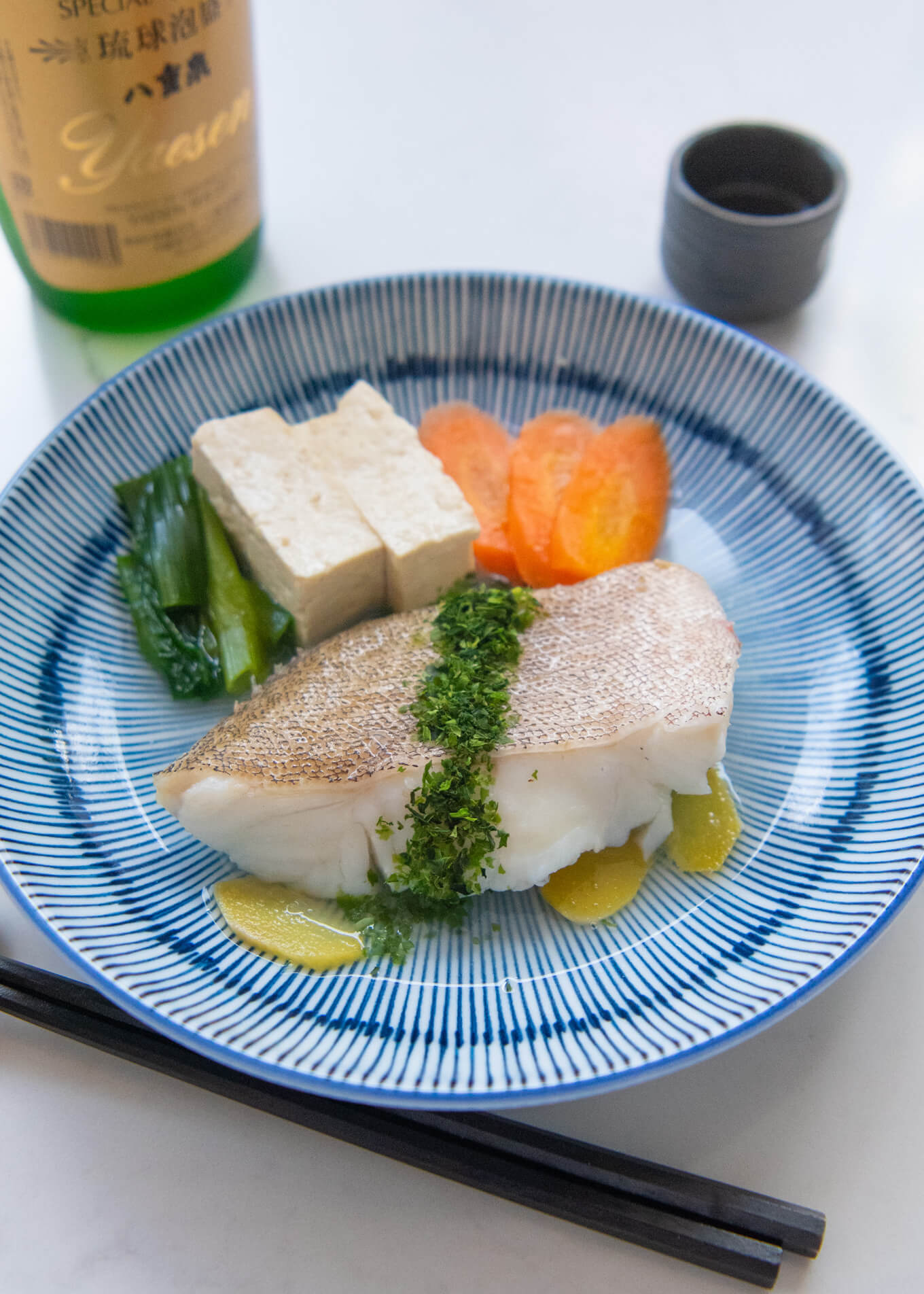 Coral Reef Fish Stew with Okinawan Greens