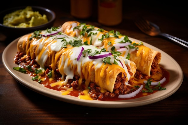 Mexican Spicy Chicken Enchiladas