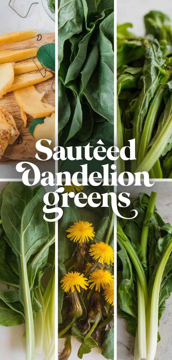 Sautéed Dandelion Greens with Lemon Zest