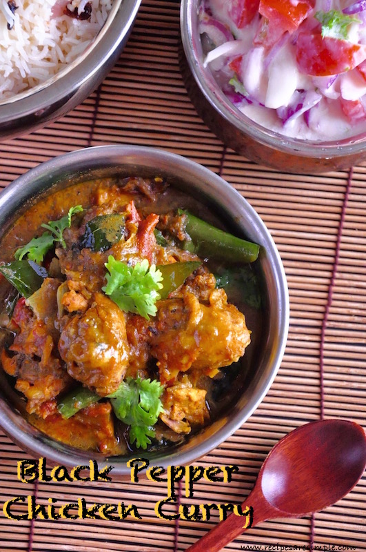Vinegar-Infused Chicken Curry with Black Peppercorns