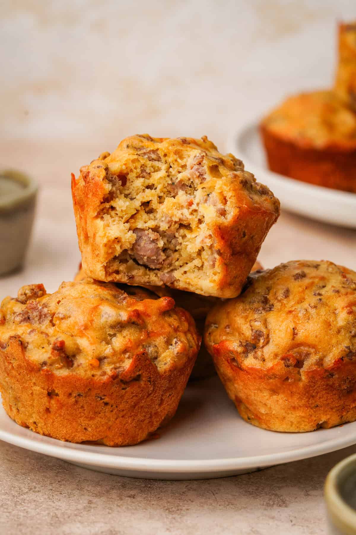 Baked Maple-Bacon Sausage Egg Muffins