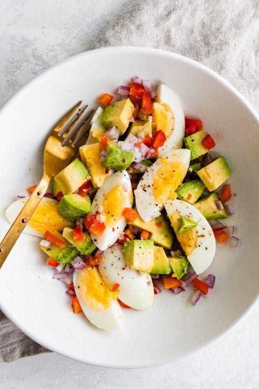 Hard-Boiled Egg and Avocado Salad