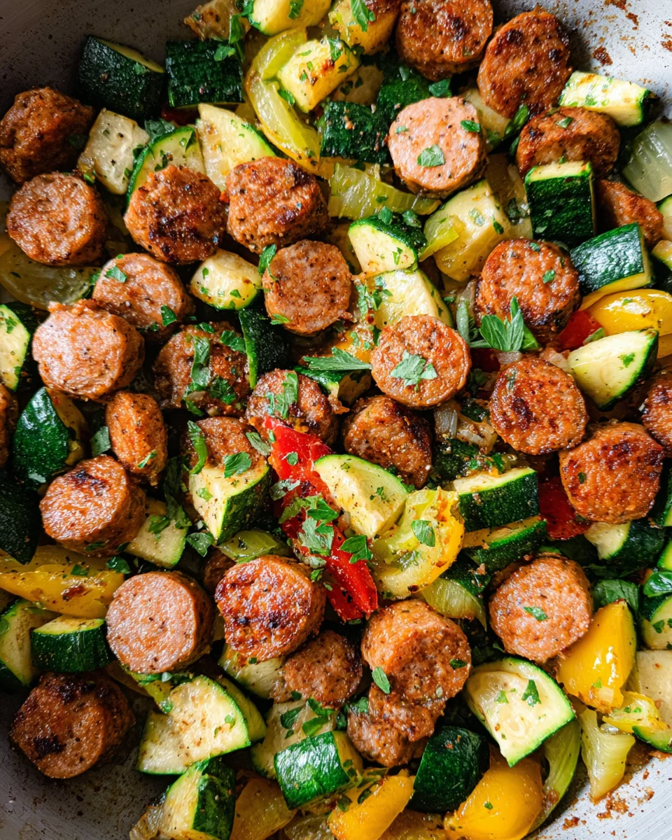 Sausage and Zucchini Skillet