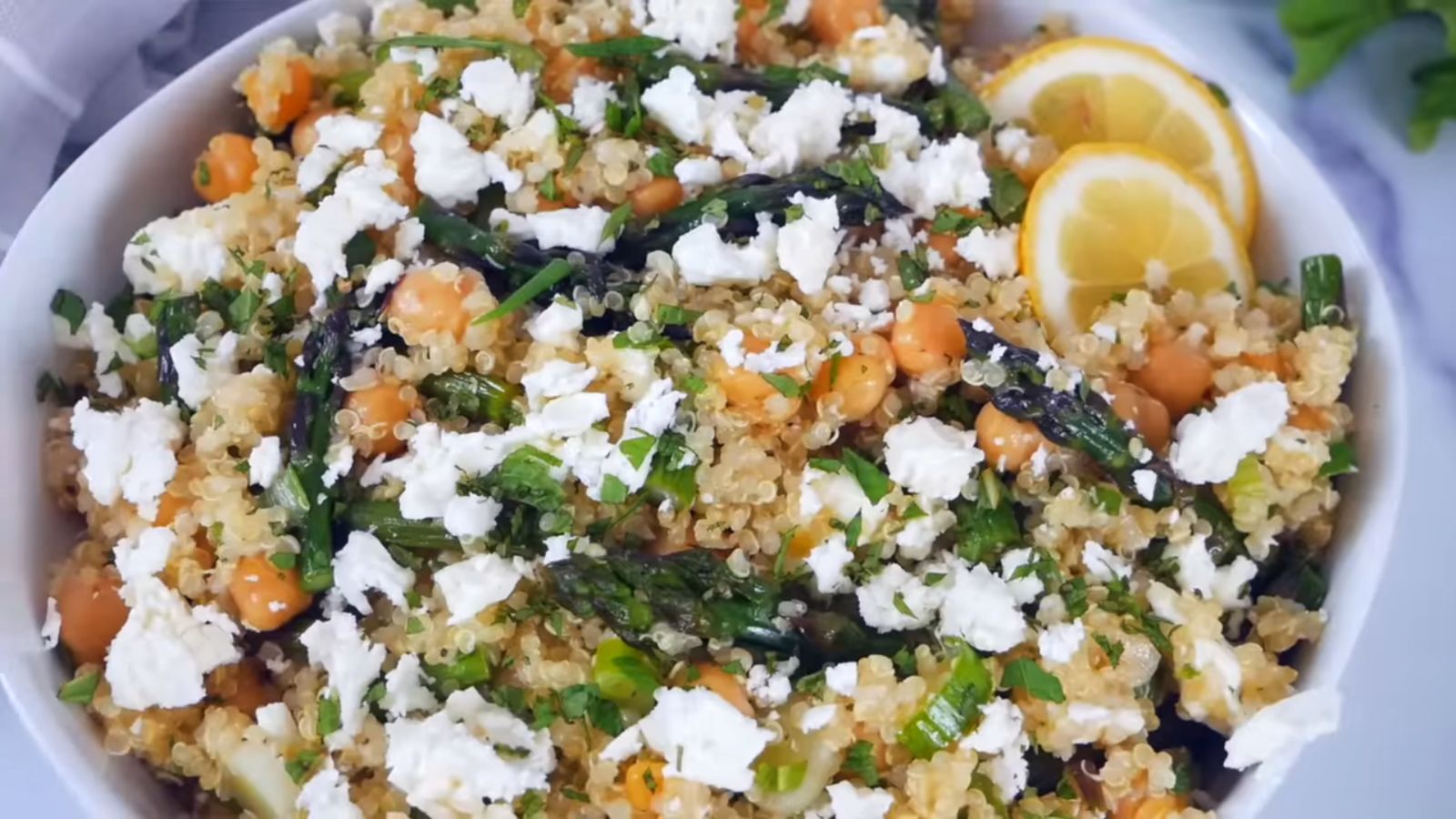 Lemon-Asparagus Quinoa Salad