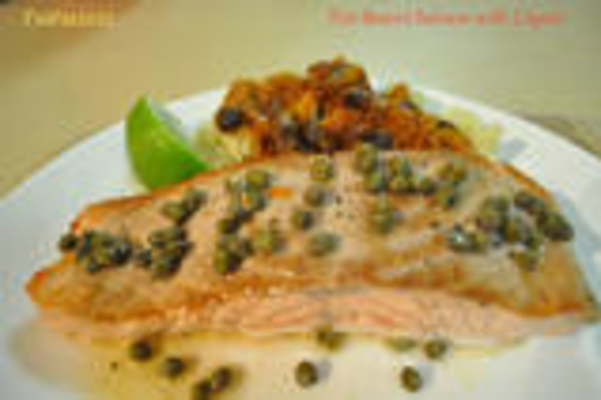 Pan-Seared Salmon with Lemon and Capers