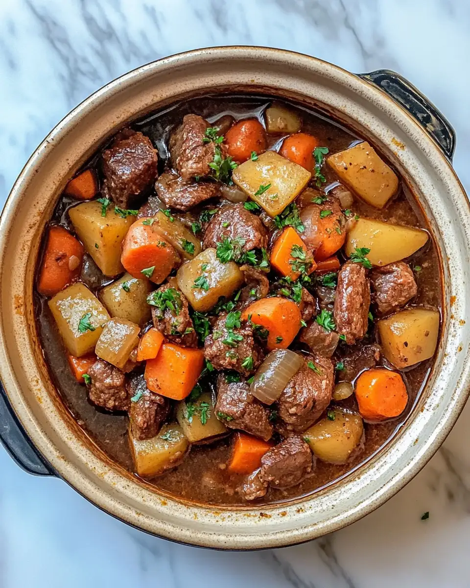 Dutch Oven Beef Stew with Root Vegetables