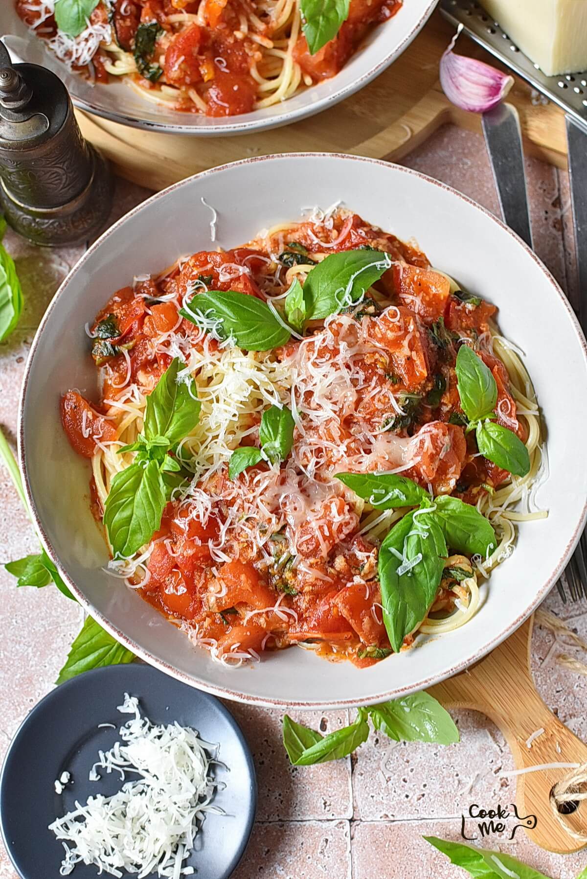 Aperol-Orange Tomato Pasta with Fresh Basil