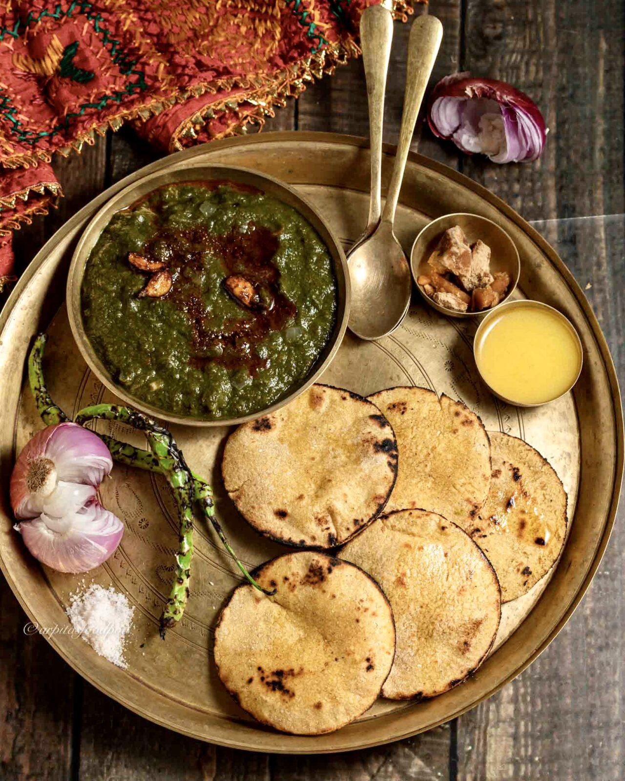 Sarson ka Saag with Makki di Roti